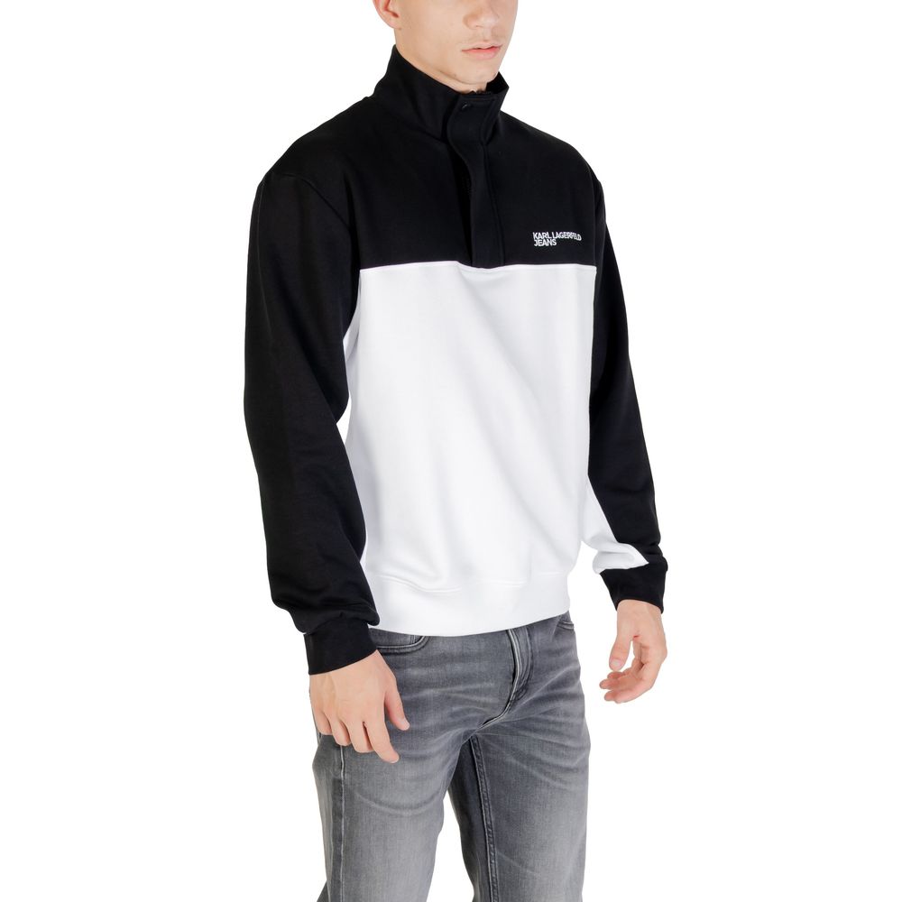 Karl Lagerfeld Black And White Horn Sweatshirt Karl Lagerfeld