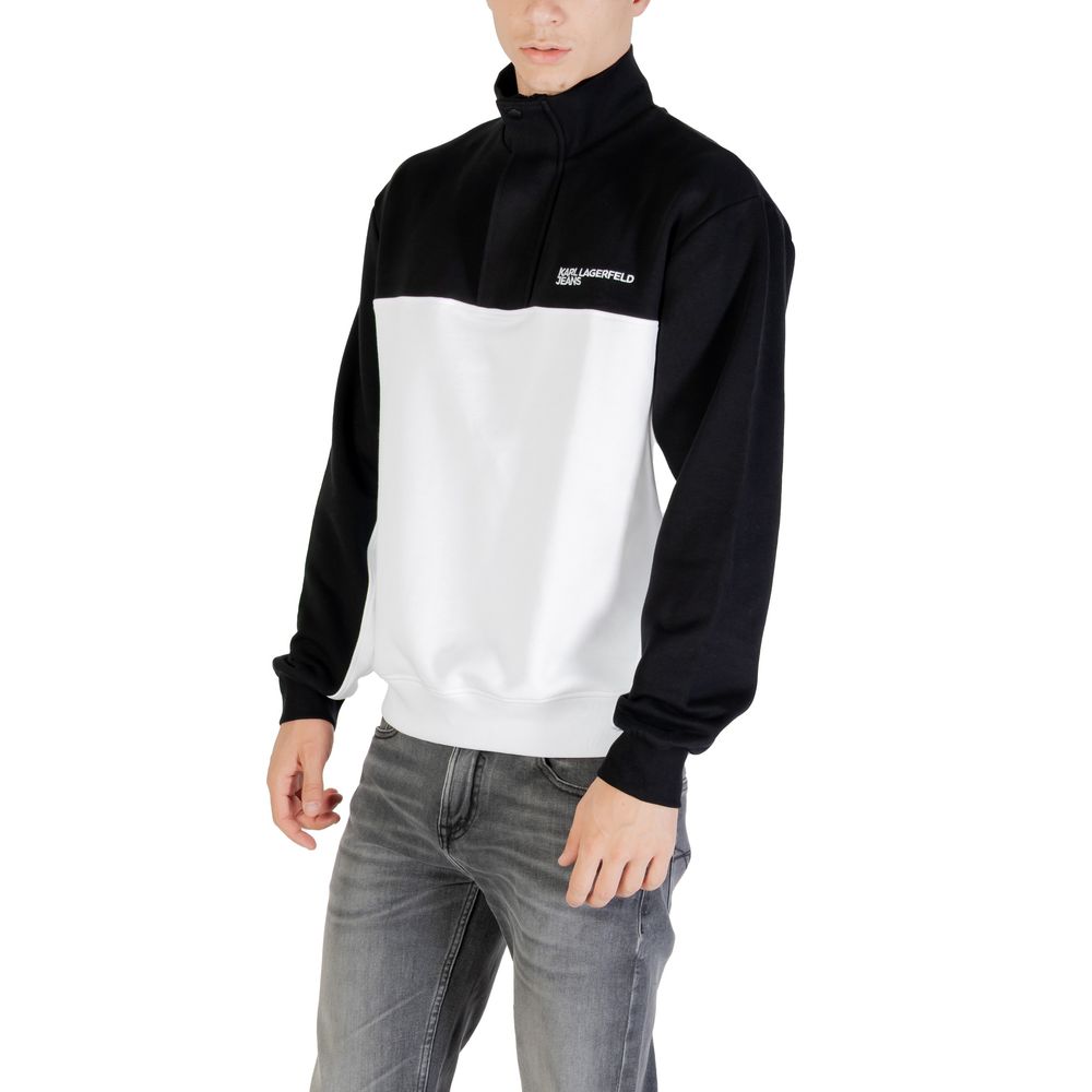 Karl Lagerfeld Black And White Horn Sweatshirt Karl Lagerfeld