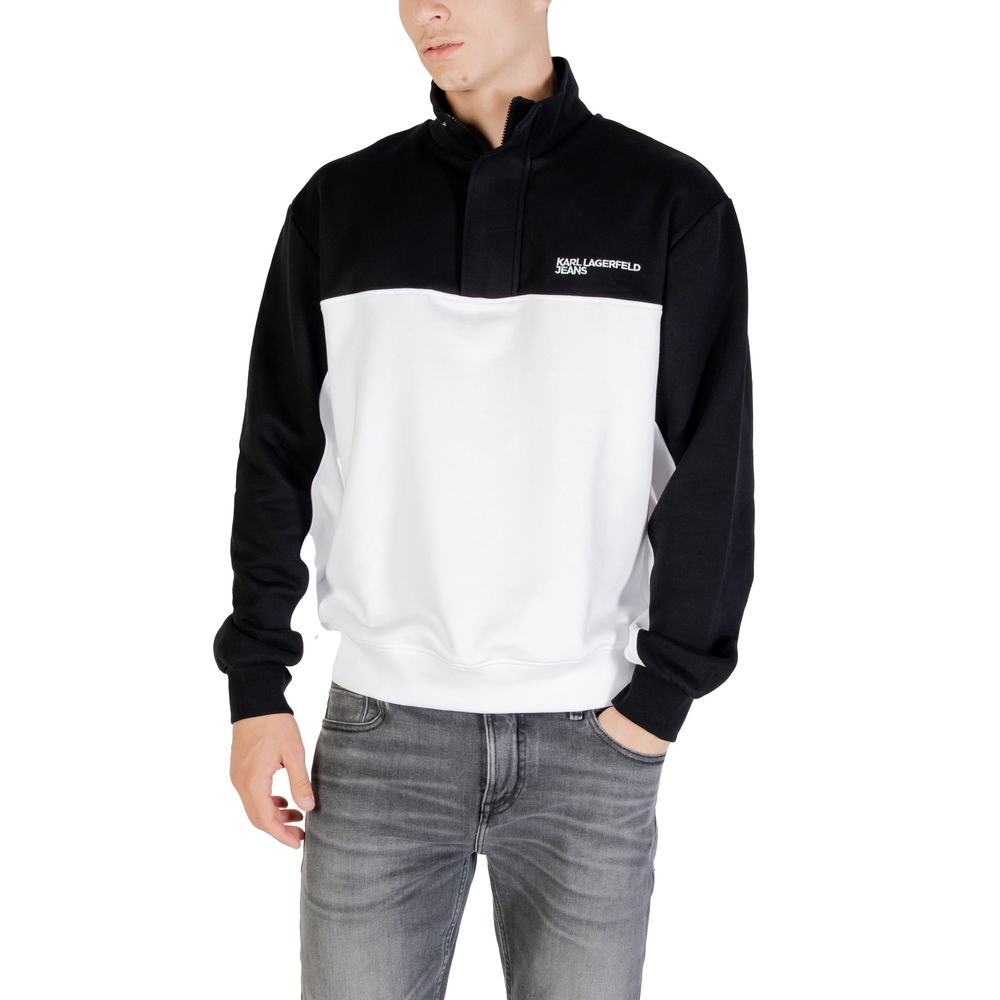Karl Lagerfeld Black And White Horn Sweatshirt Karl Lagerfeld
