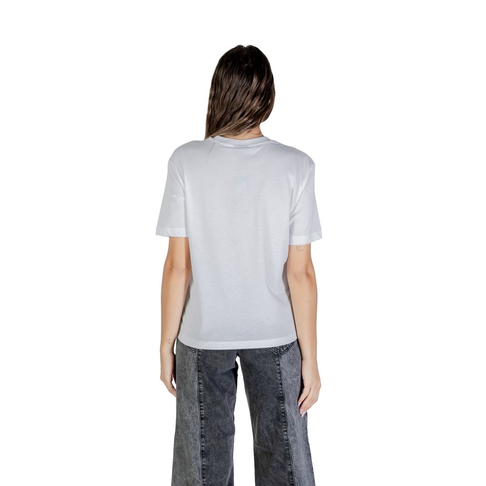 Karl Lagerfeld White Cotton T-Shirt Karl Lagerfeld