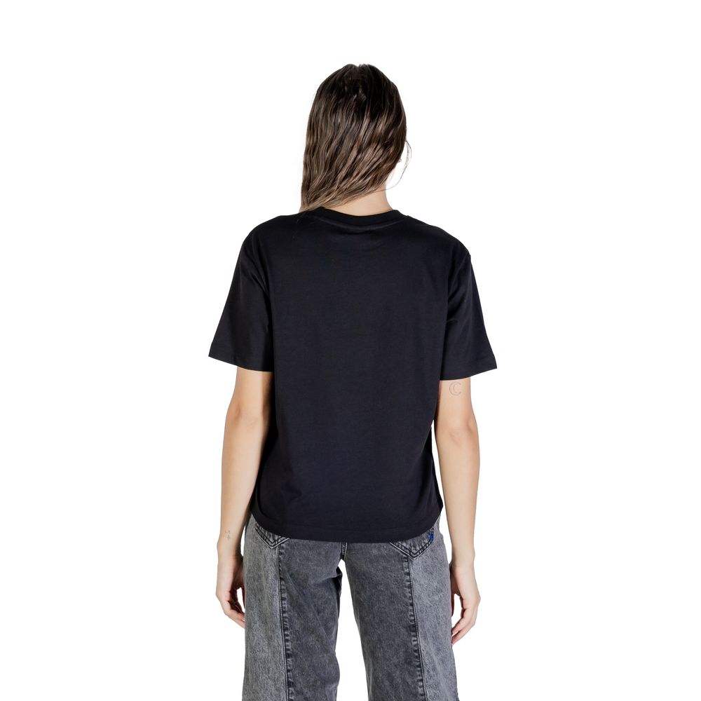 Karl Lagerfeld Black Cotton T-Shirt Karl Lagerfeld