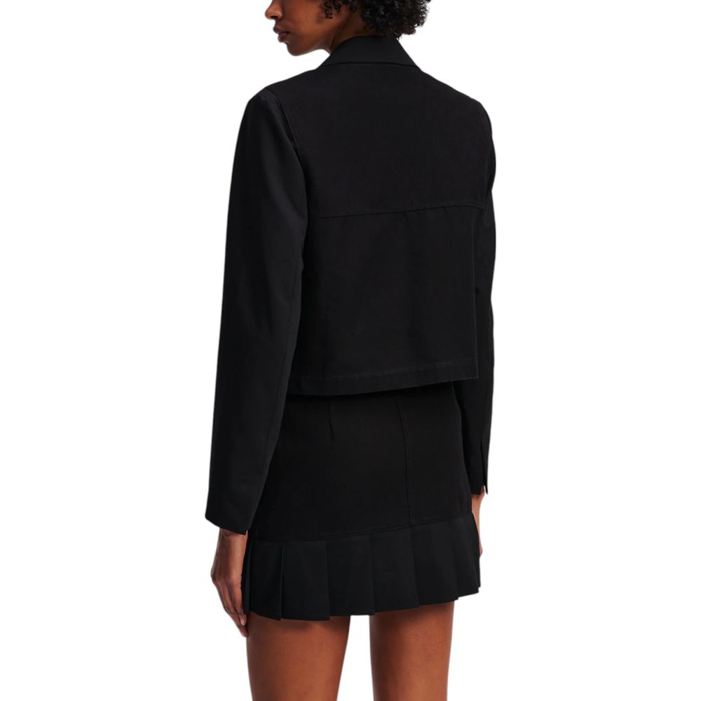 Karl Lagerfeld Black Polyester Blazer Karl Lagerfeld