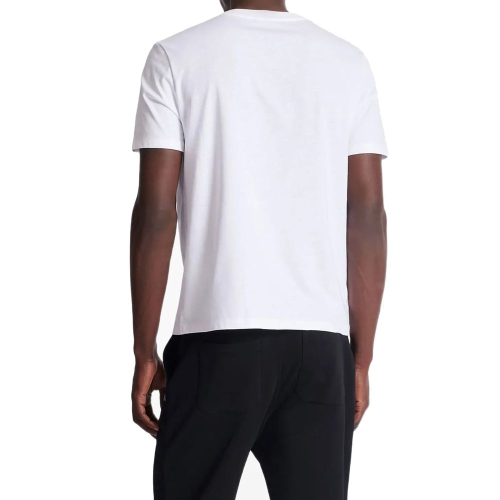 Balmain White Cotton T-Shirt Balmain