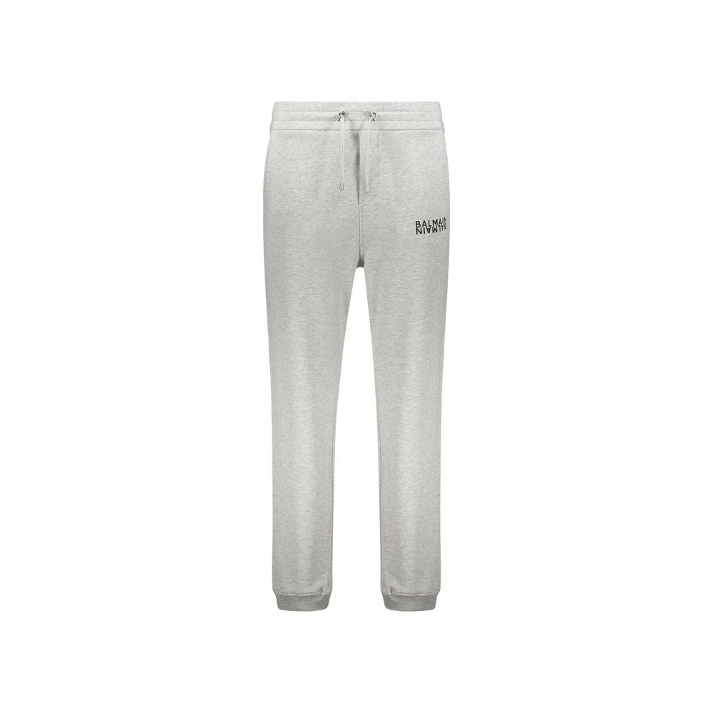 Balmain Gray Cotton Joggers (Workout Pants) Balmain