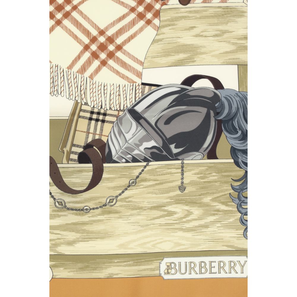 Burberry Multicolor Silk Scarf Burberry
