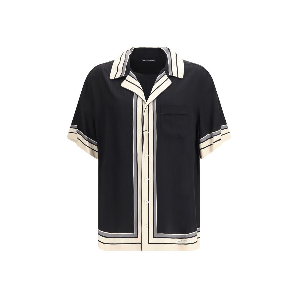 Dolce & Gabbana Multicolor Silk Shortsleeve Shirt Dolce & Gabbana