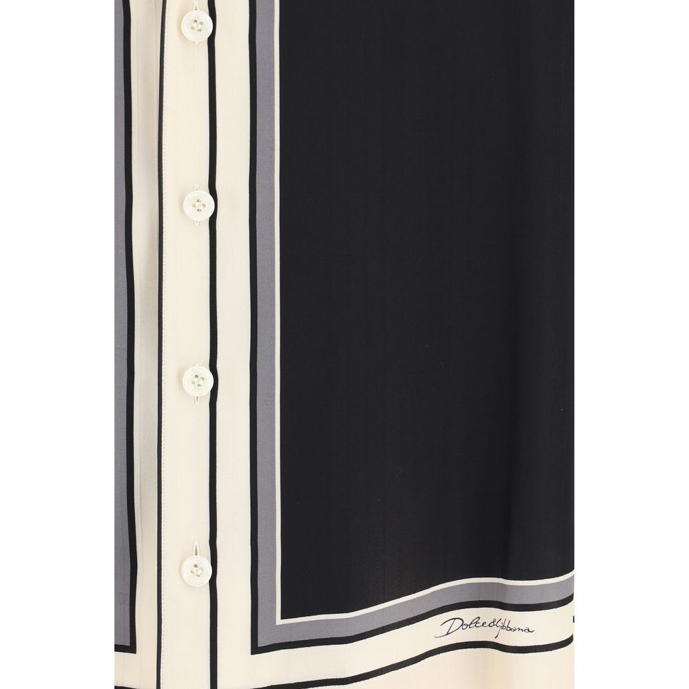 Dolce & Gabbana Multicolor Silk Shortsleeve Shirt Dolce & Gabbana