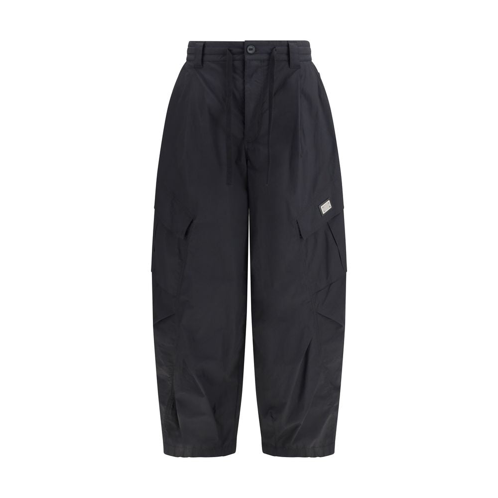 Dolce & Gabbana Black Cotton Cargo Pants Dolce & Gabbana