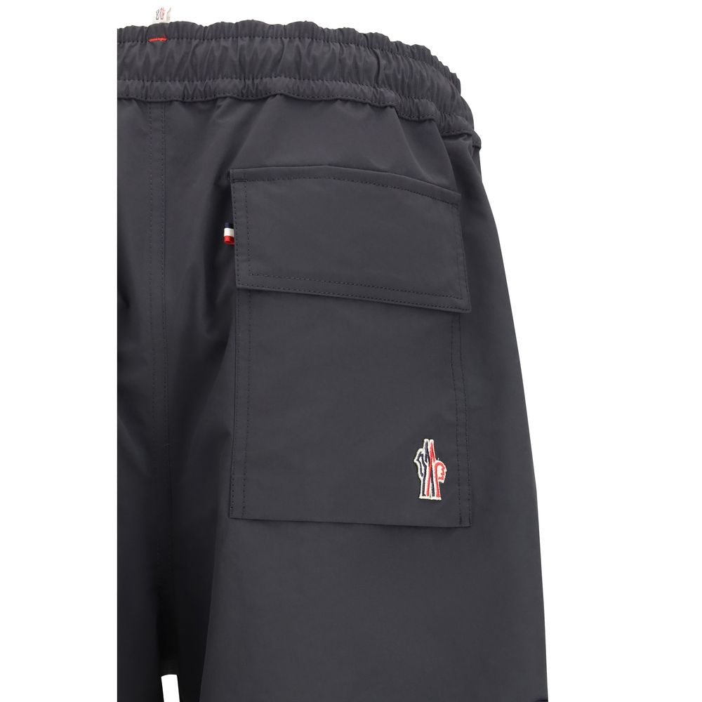Moncler Grenoble Black Polyester Bermuda Shorts Moncler Grenoble