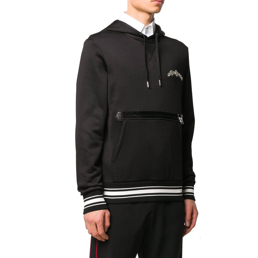 Alexander McQueen Black Cotton Sweatshirt Alexander McQueen