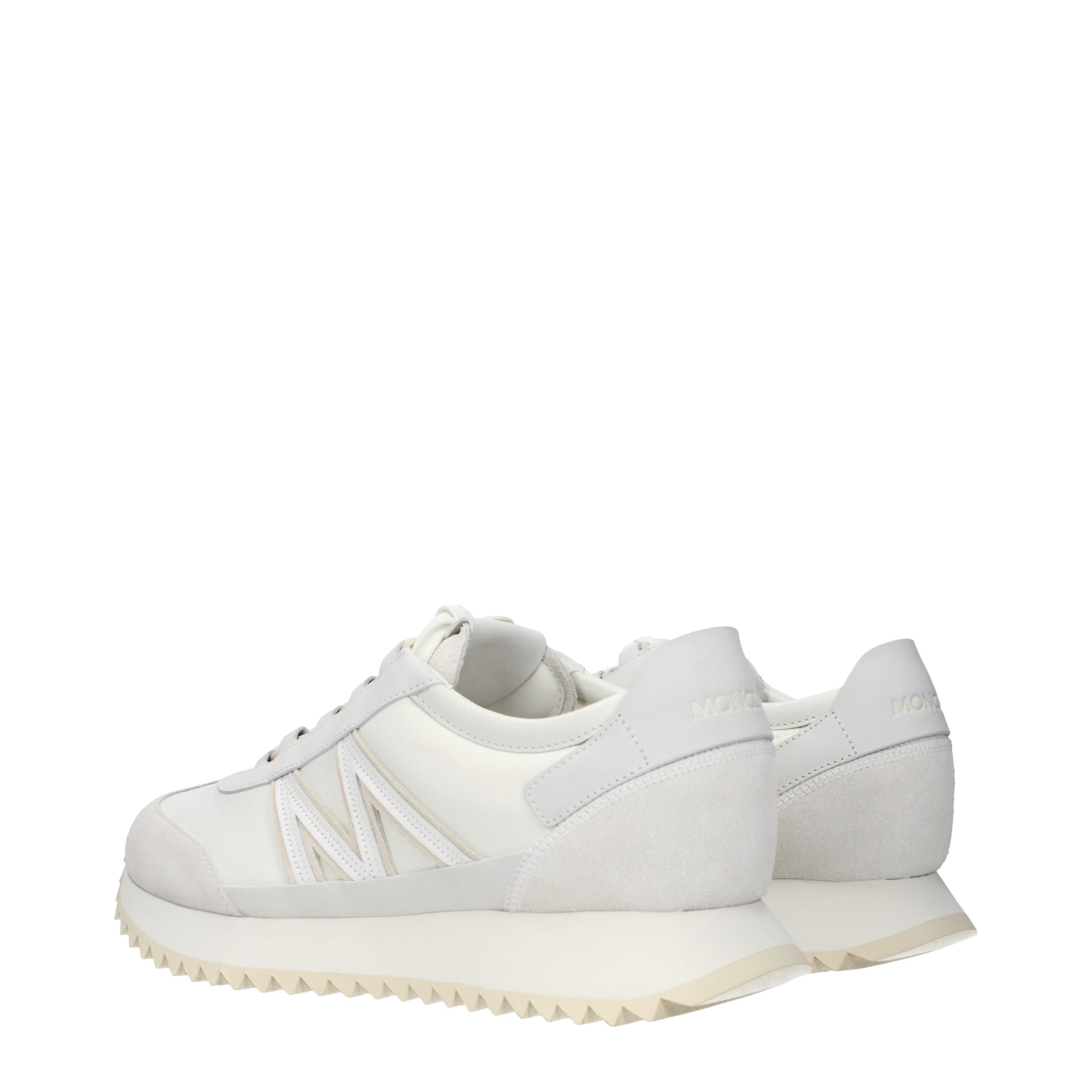 Moncler White Leather Athletic Sneakers Moncler