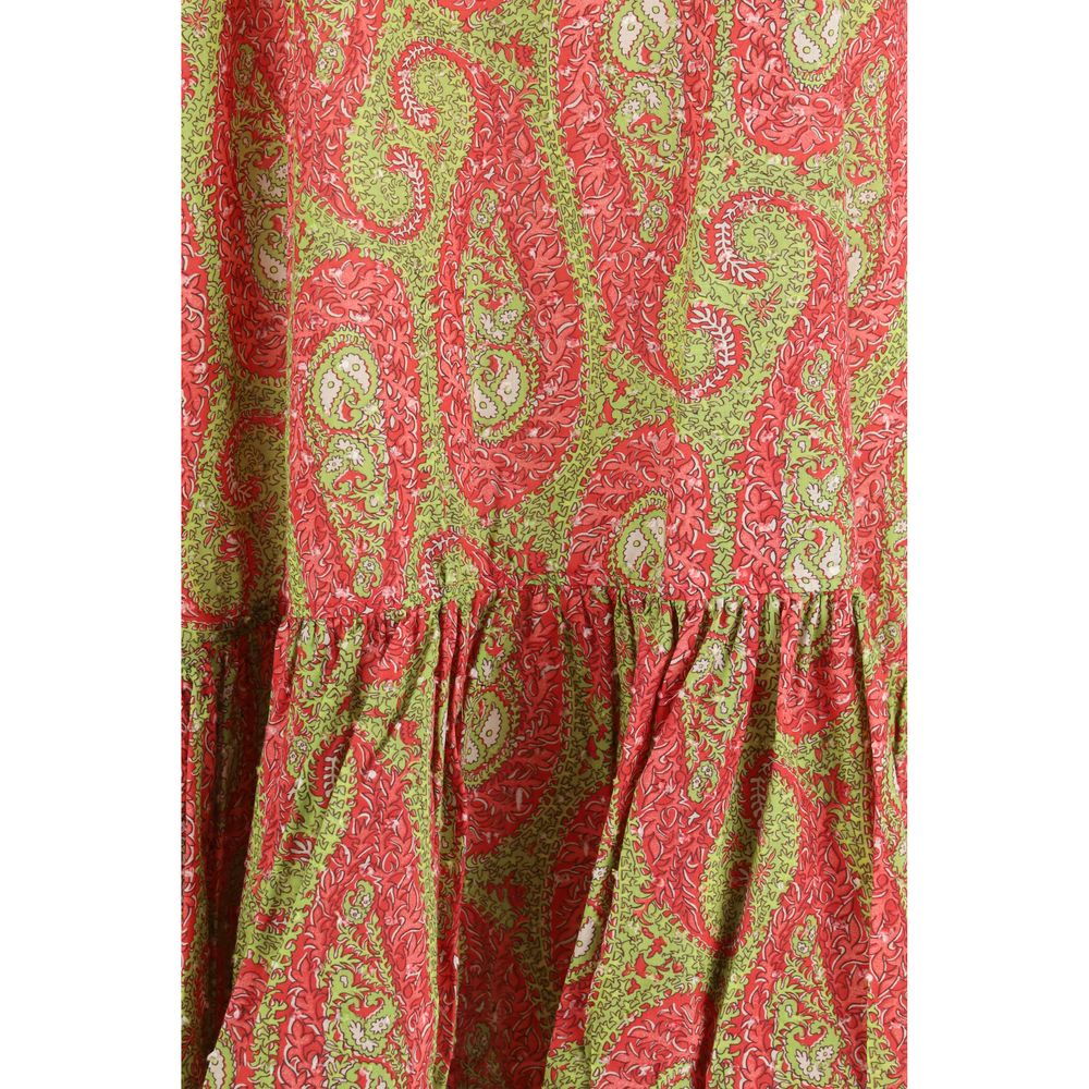 Etro Multicolor Cotton Casual Dress Etro