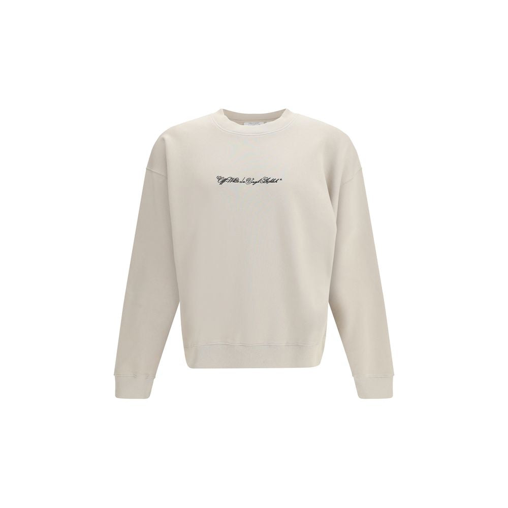 Off-White Beige Cotton Sweatshirt Off-White