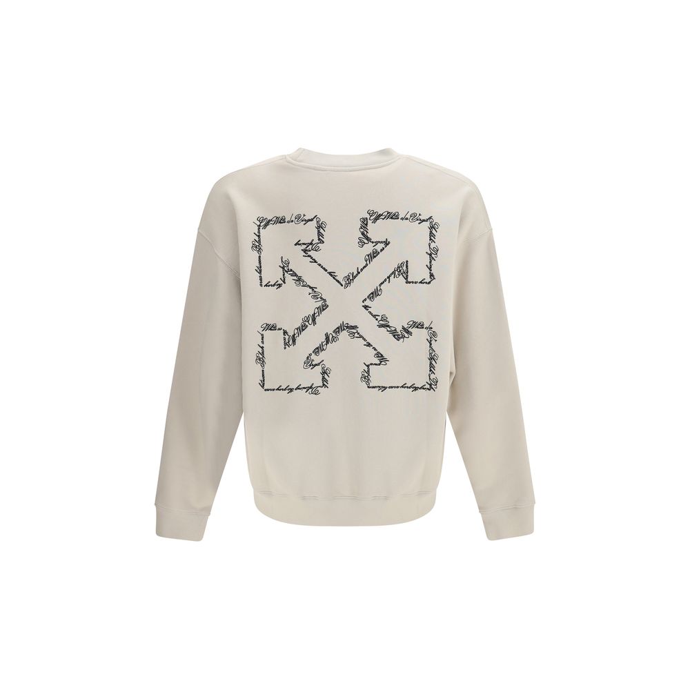 Off-White Beige Cotton Sweatshirt Off-White