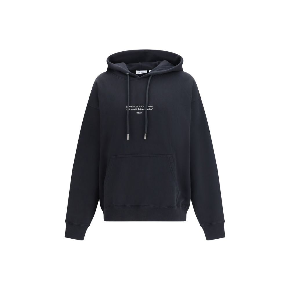 Off-White Black Cotton Sweatshirt Off-White