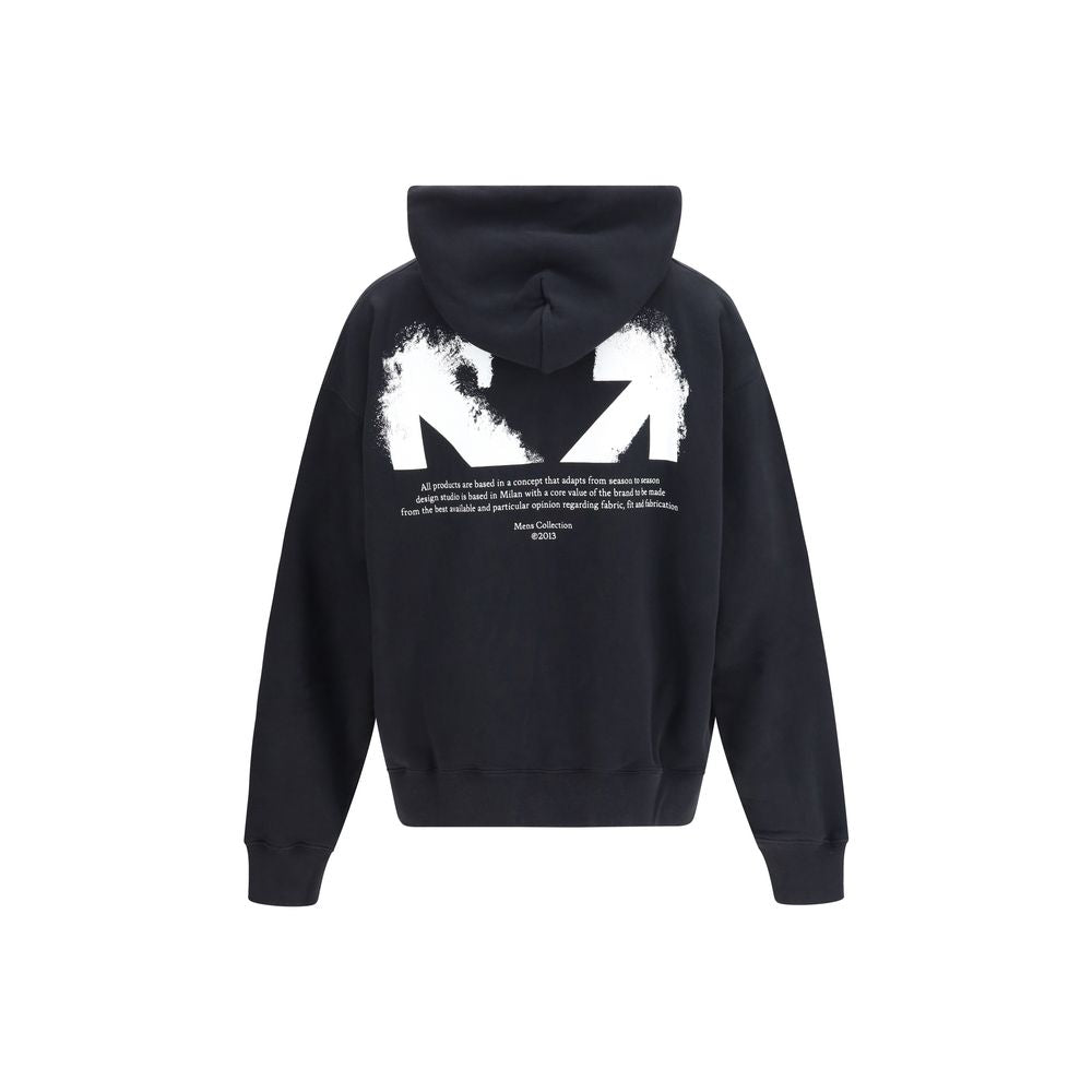 Off-White Black Cotton Sweatshirt Off-White