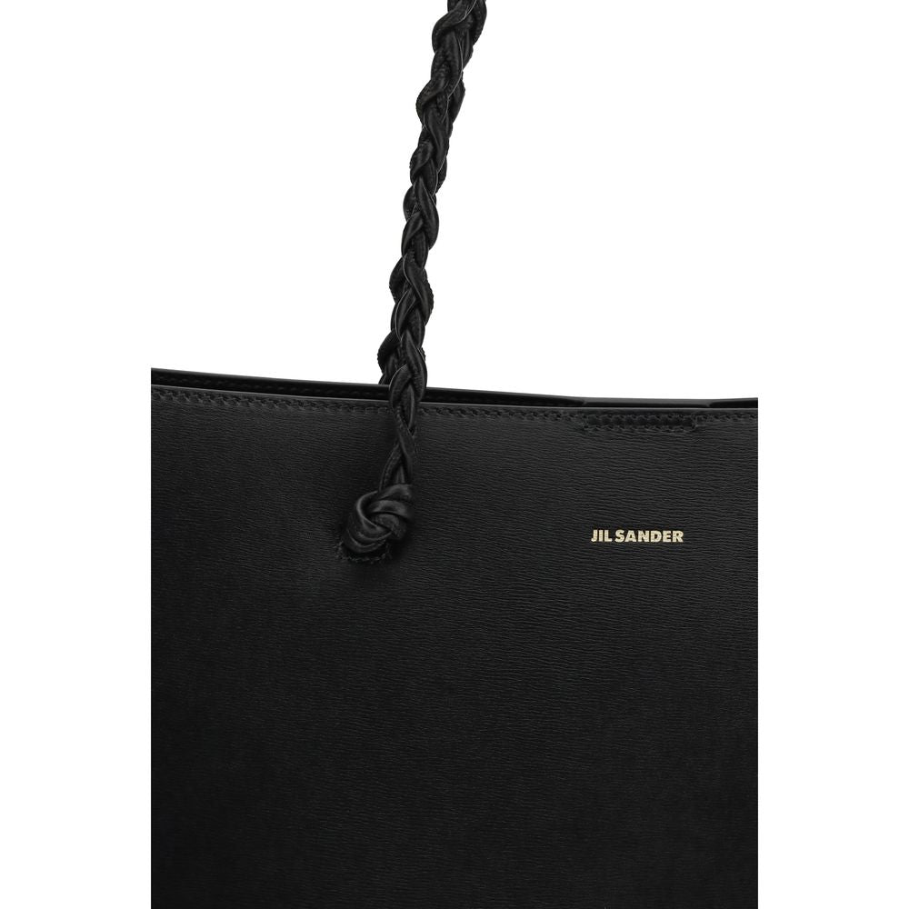 Jil Sander Black Calf Leather Bos Taurus Shoulder Bag Jil Sander