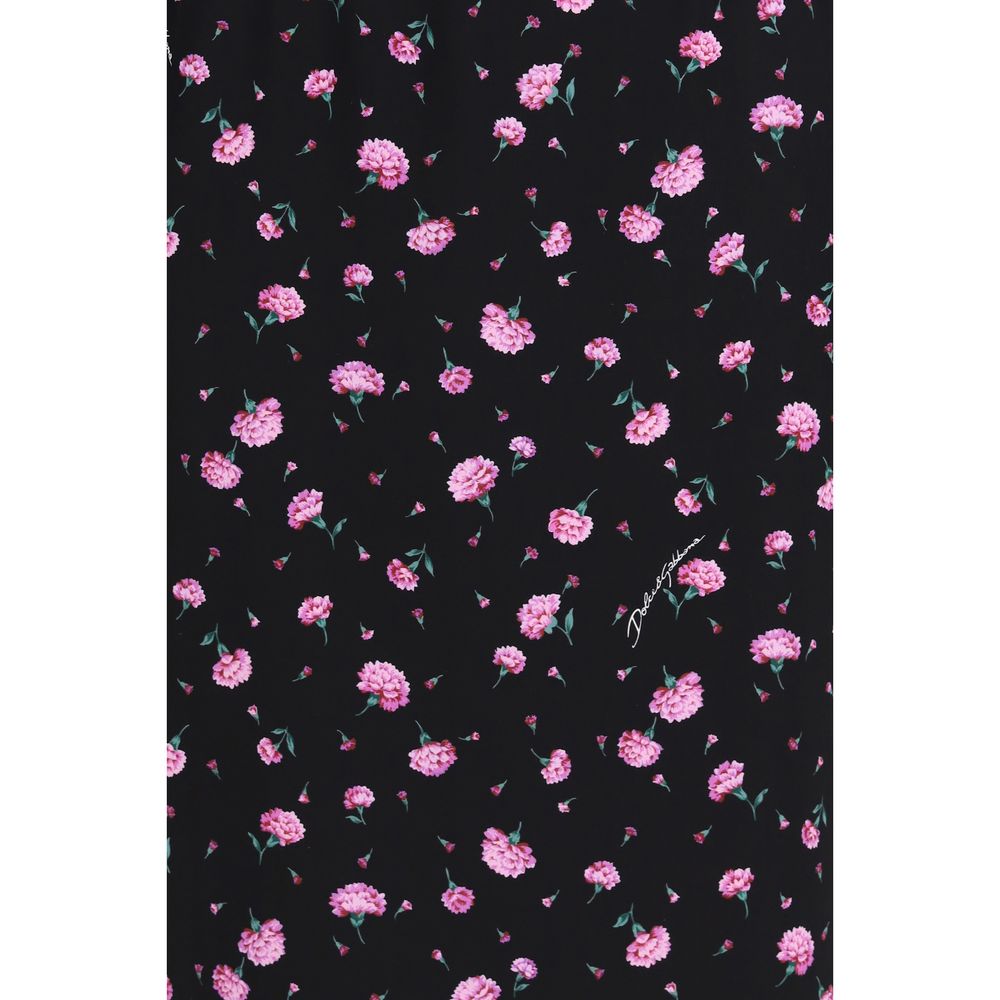 Dolce & Gabbana Multicolor Silk Casual Dress Dolce & Gabbana