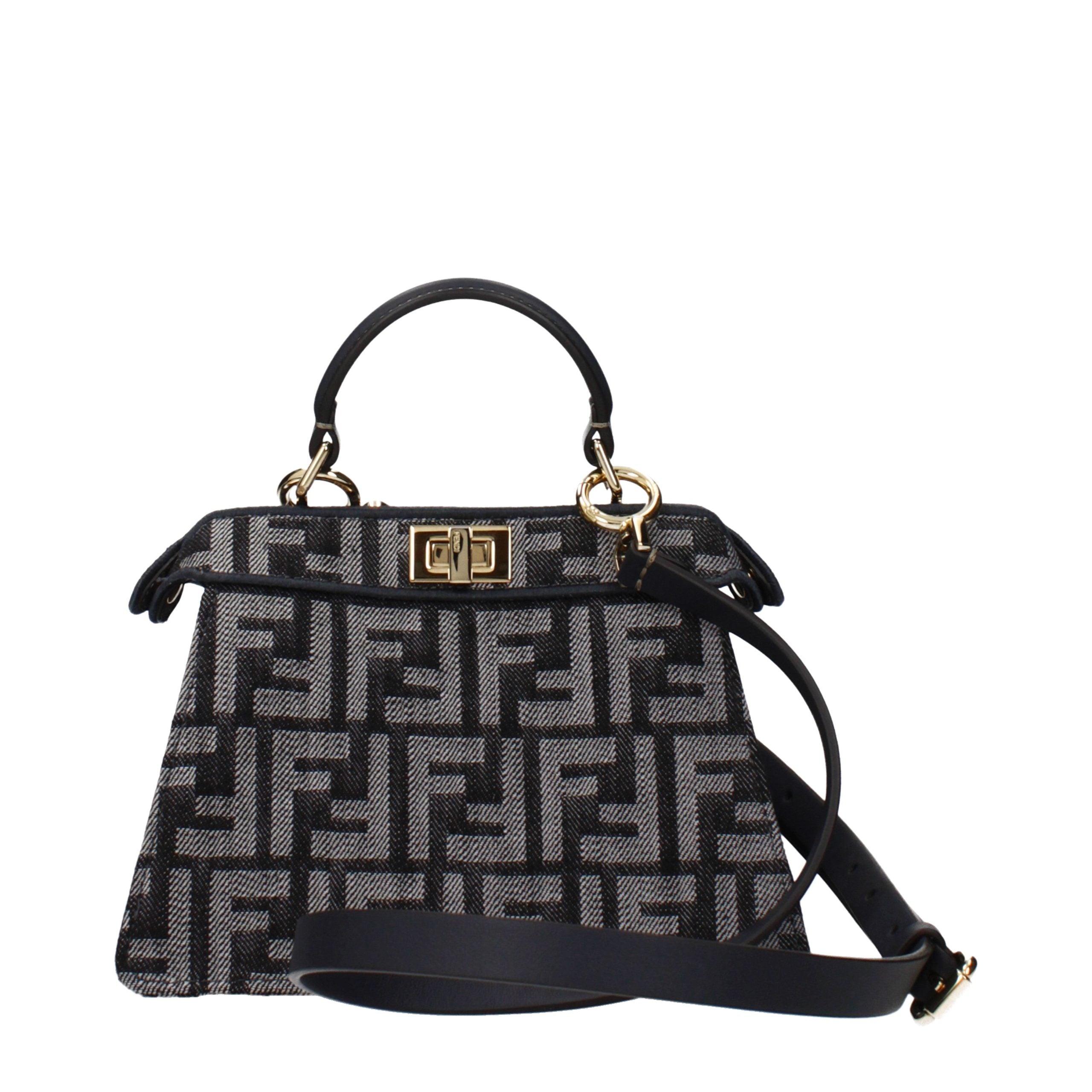 Fendi Black Fabric Handbag Fendi