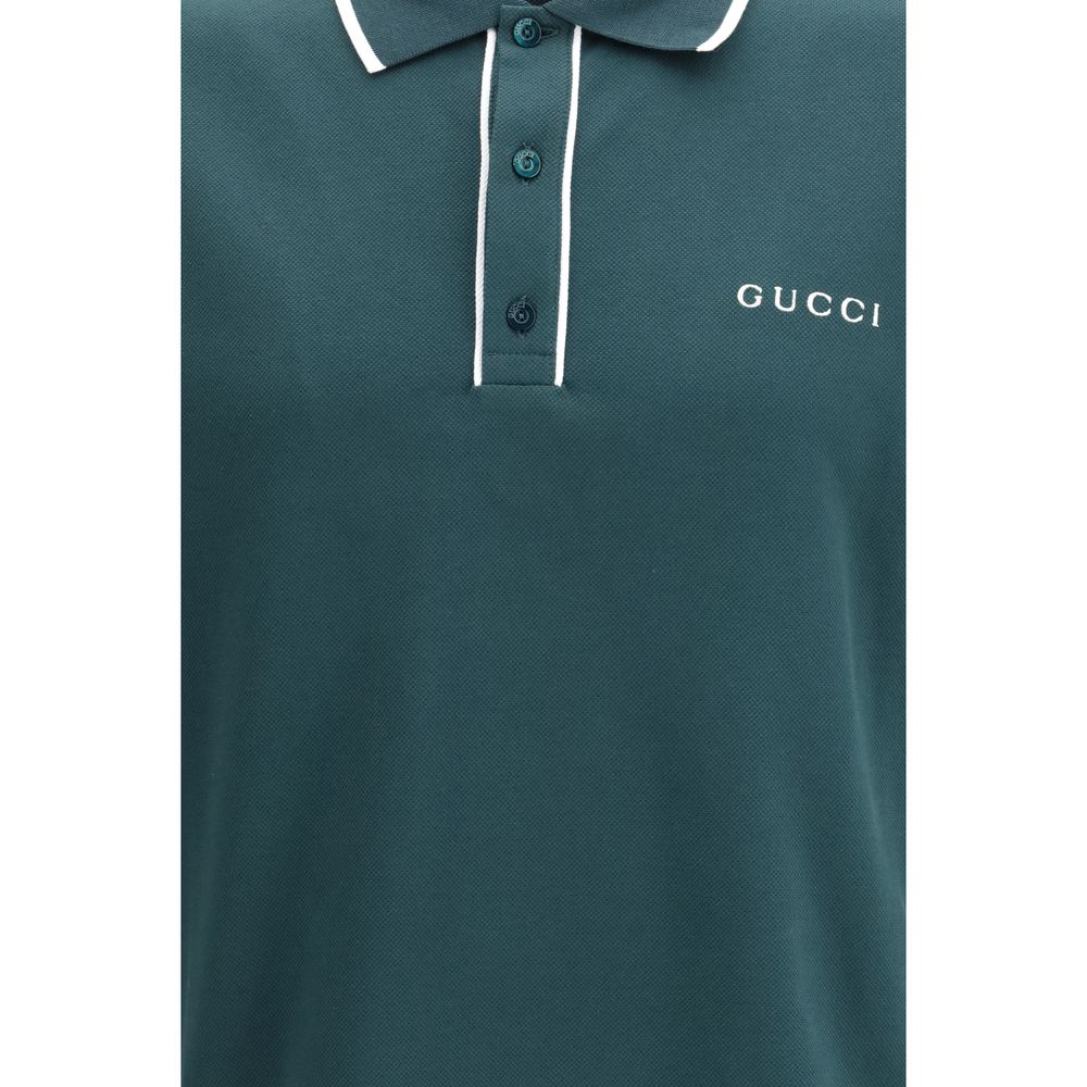 Gucci Bicolor Cotton Polo Shirt Gucci