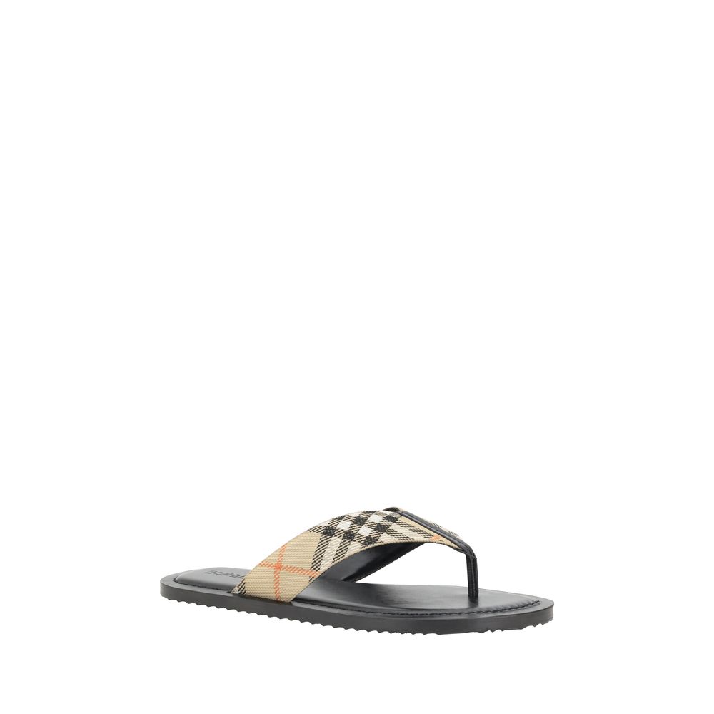 Burberry Multicolor Polyamide Flat Sandals Burberry