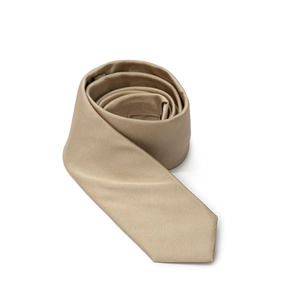 Dolce & Gabbana Gold Silk Tie Dolce & Gabbana