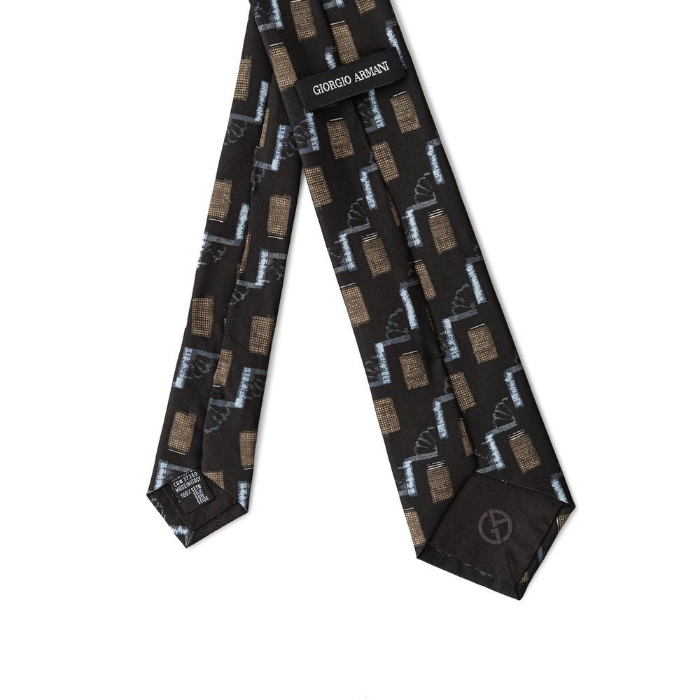 Giorgio Armani Black Silk Tie Giorgio Armani