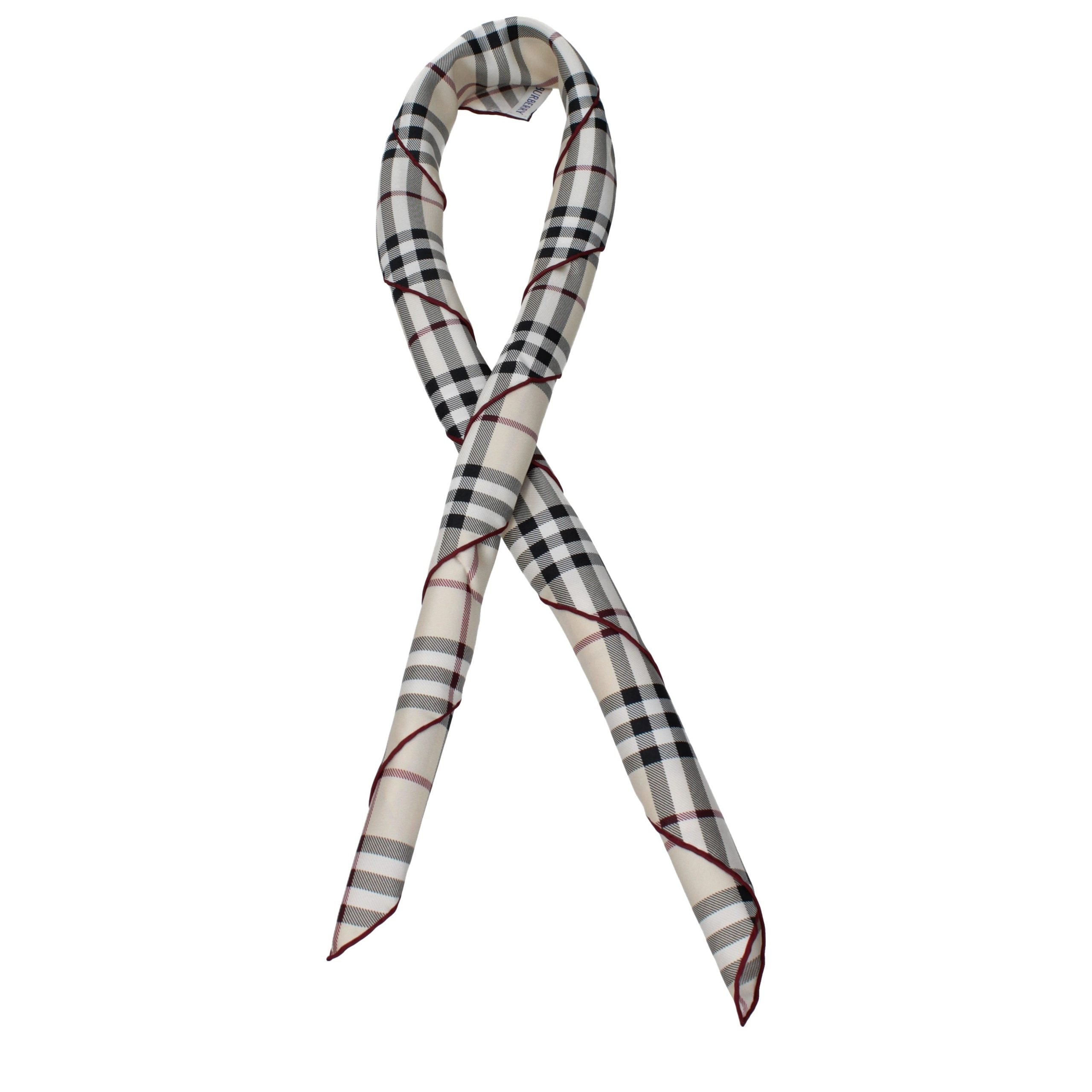 Burberry Beige Silk Foulard Burberry
