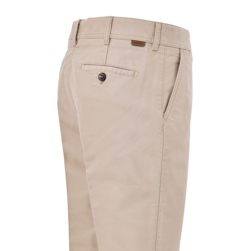 Tom Ford Beige Cotton Chino Pants Tom Ford
