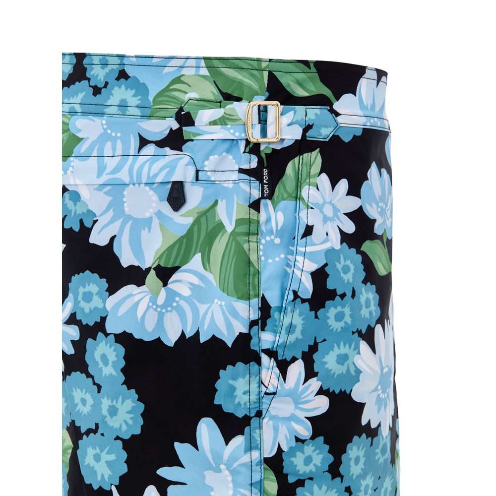 Tom Ford Blue Polyamide Swim Shorts Tom Ford