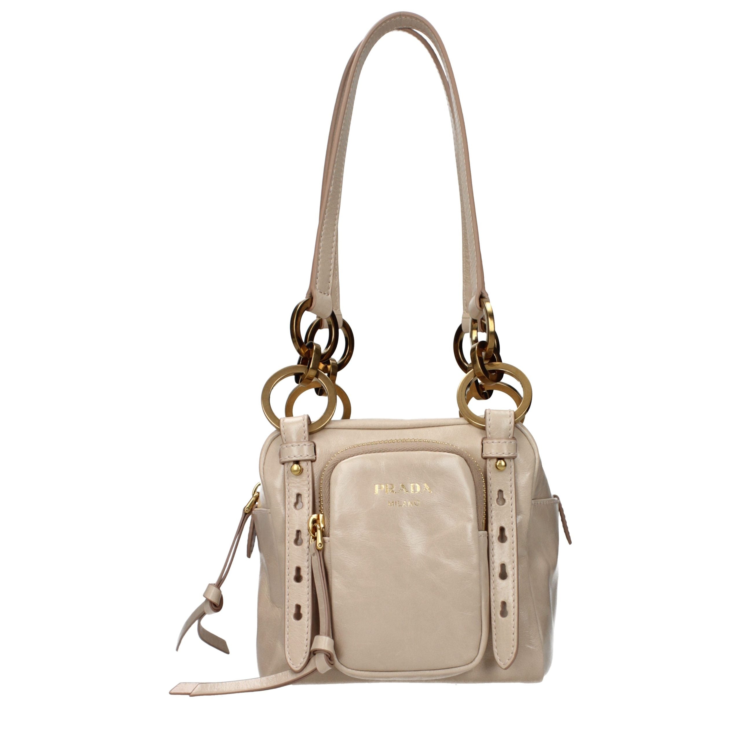 Prada Pink Leather Shoulder Bag Prada
