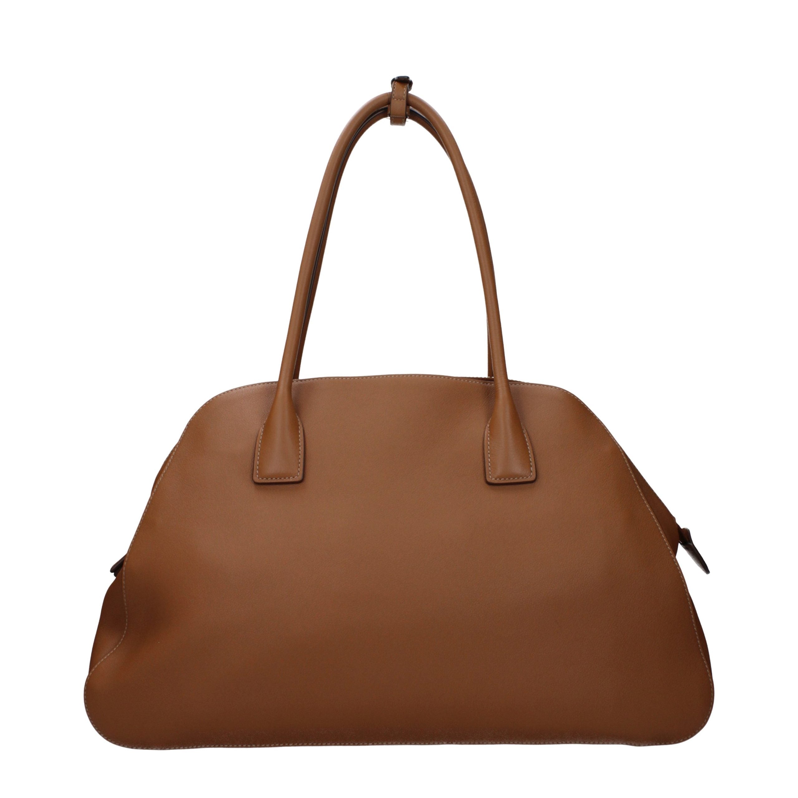 Prada Brown Leather Shoulder Bag Prada