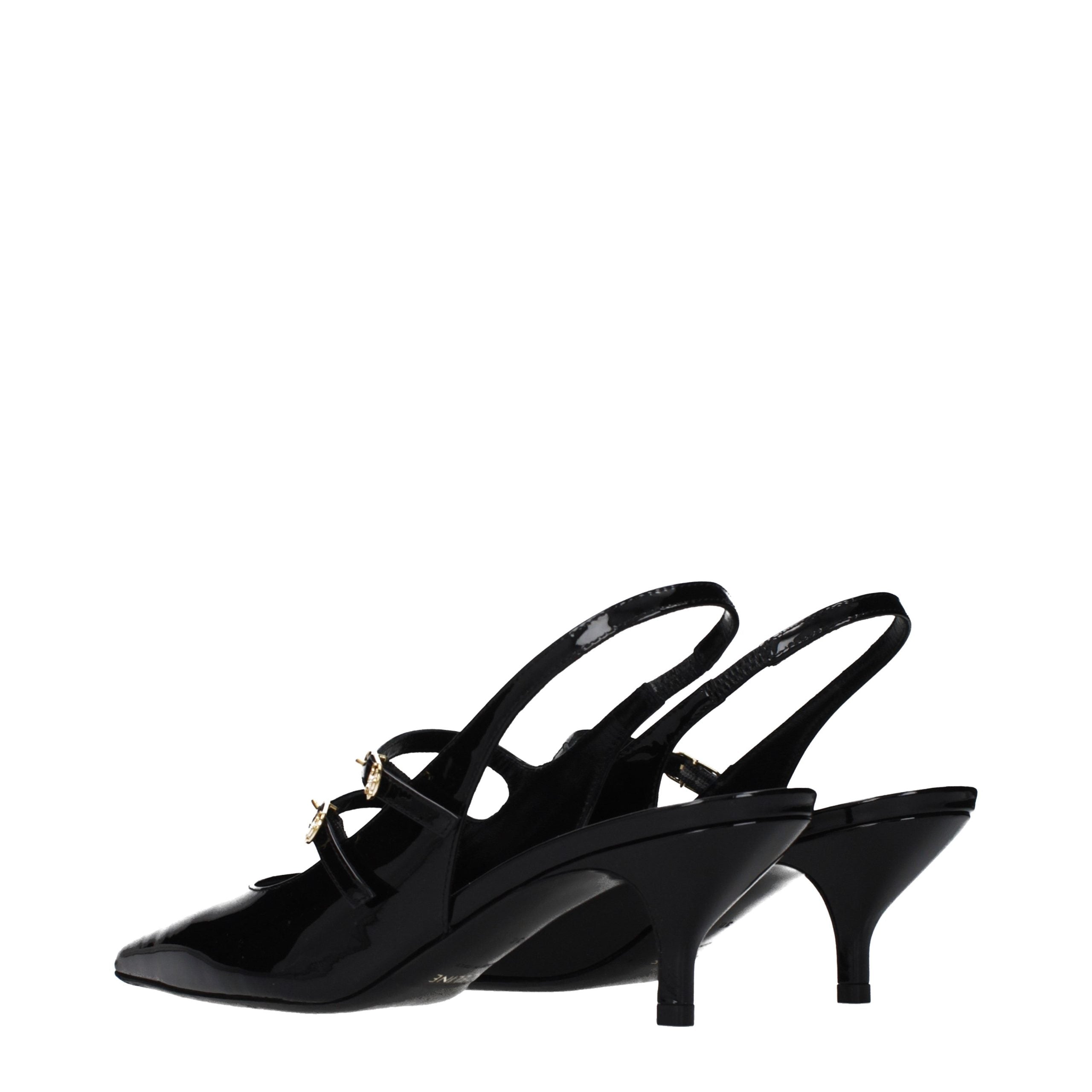 Celine Black Leather Sandals Celine