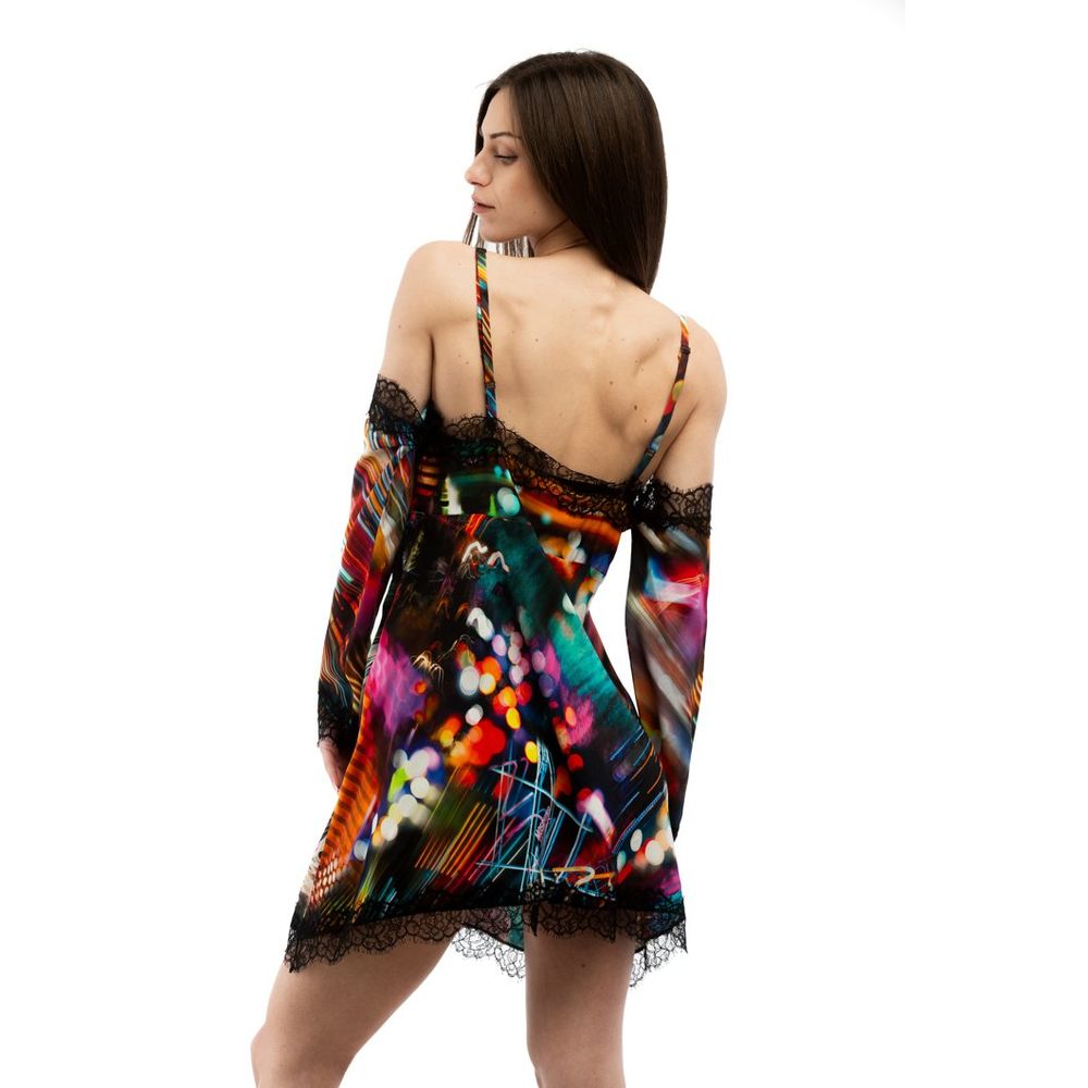 Moschino Multicolor Viscose Casual Dress Moschino
