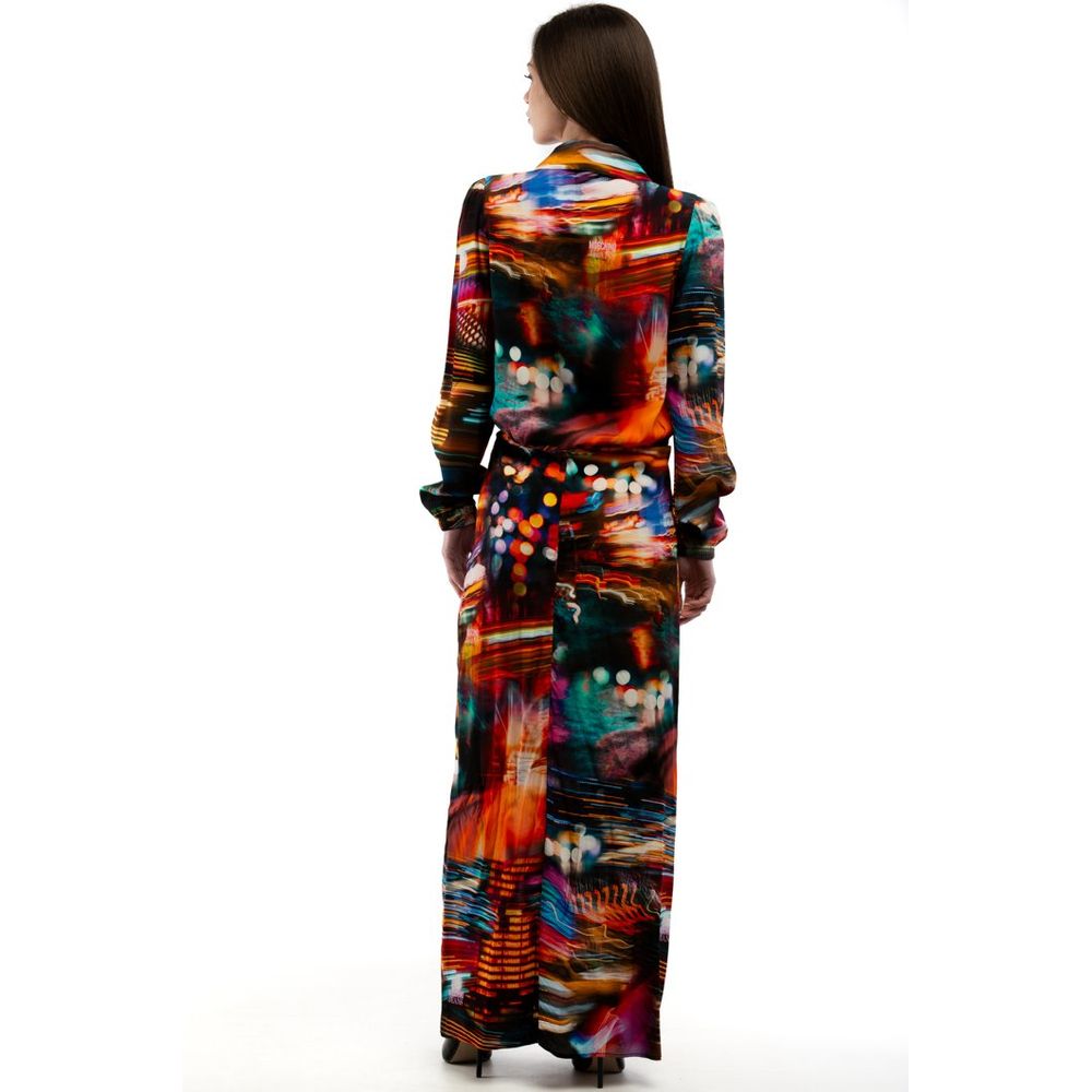 Moschino Multicolor Viscose Casual Dress Moschino