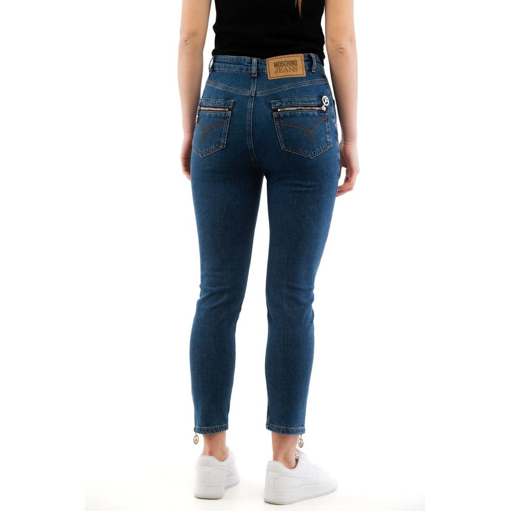 Moschino Multicolor Cotton High-Waisted Jean Moschino