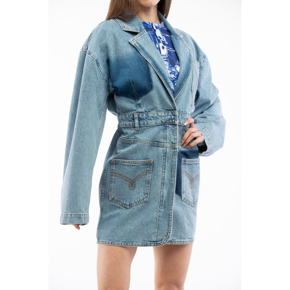Moschino Multicolor Cotton Denim Jacket Moschino
