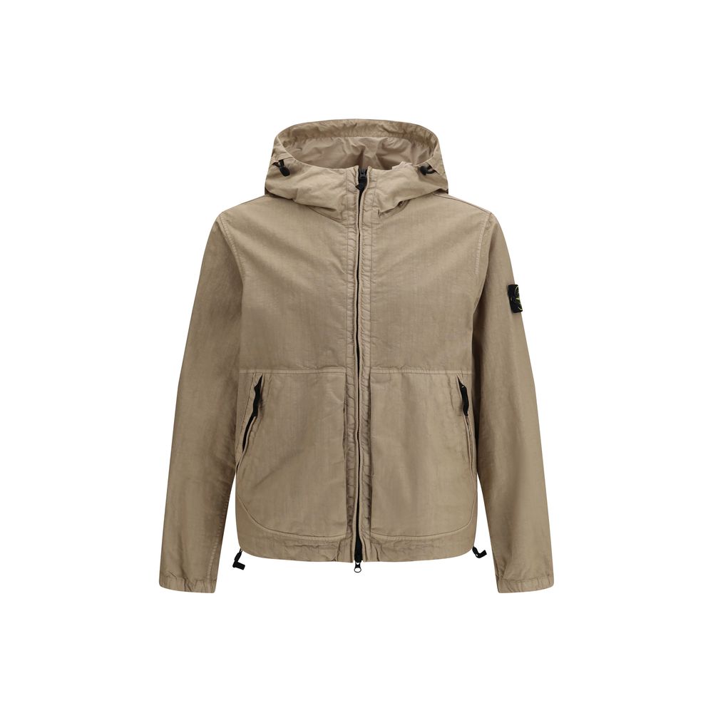 Stone Island Brown Polyamide Shell Jacket Stone Island