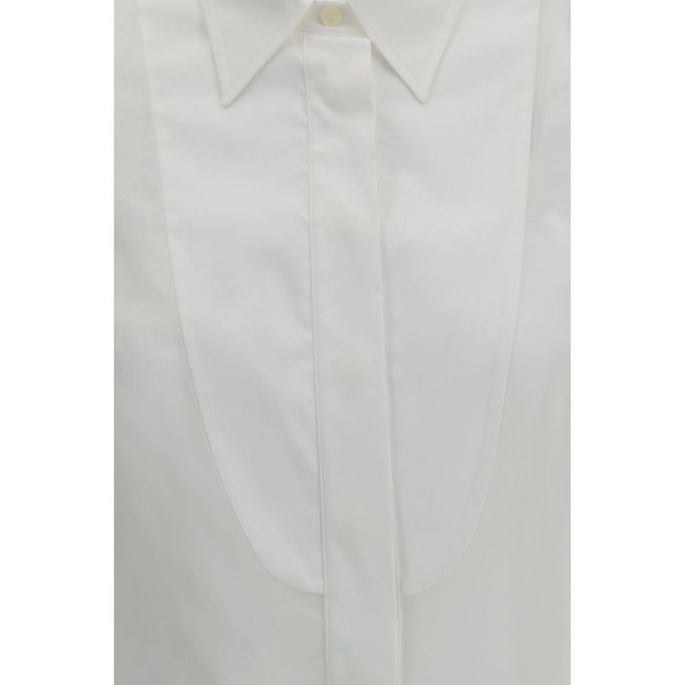 Brunello Cucinelli White Cotton Blouse Brunello Cucinelli