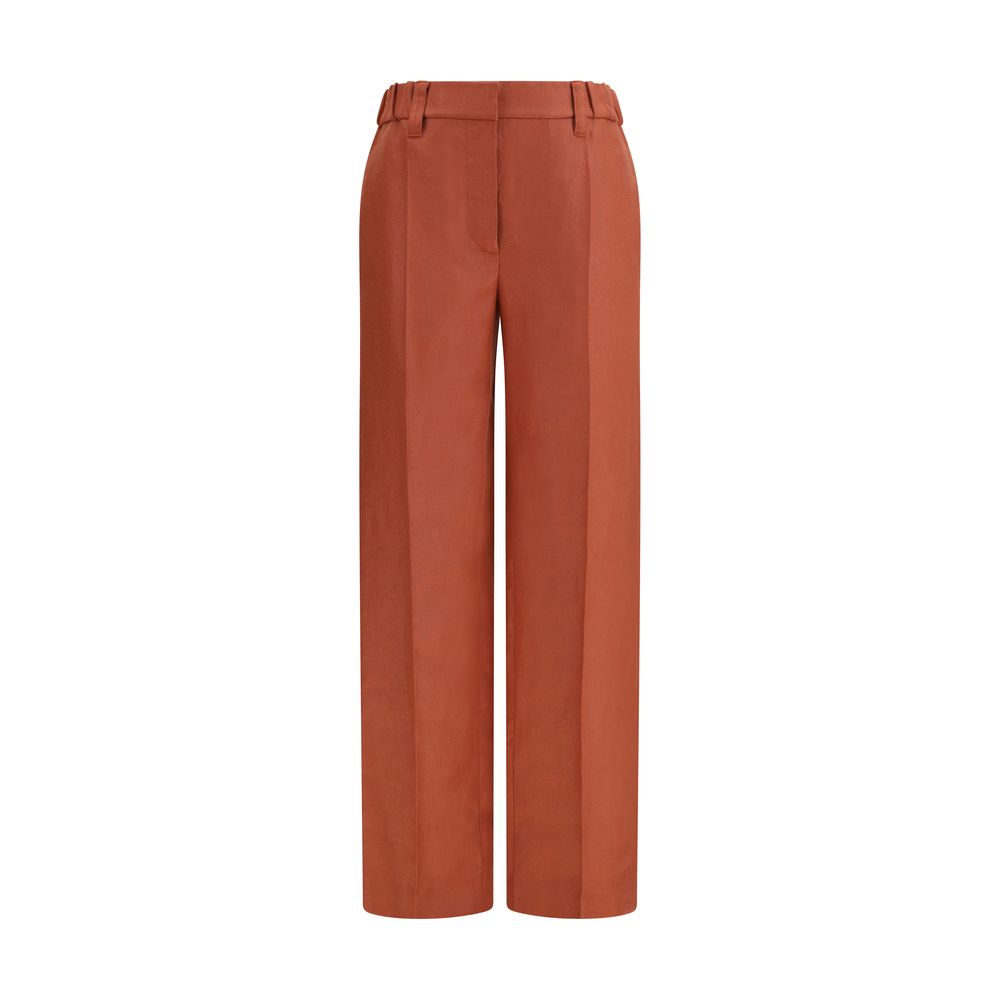 Brunello Cucinelli Multicolor Linen Casual Pants Brunello Cucinelli