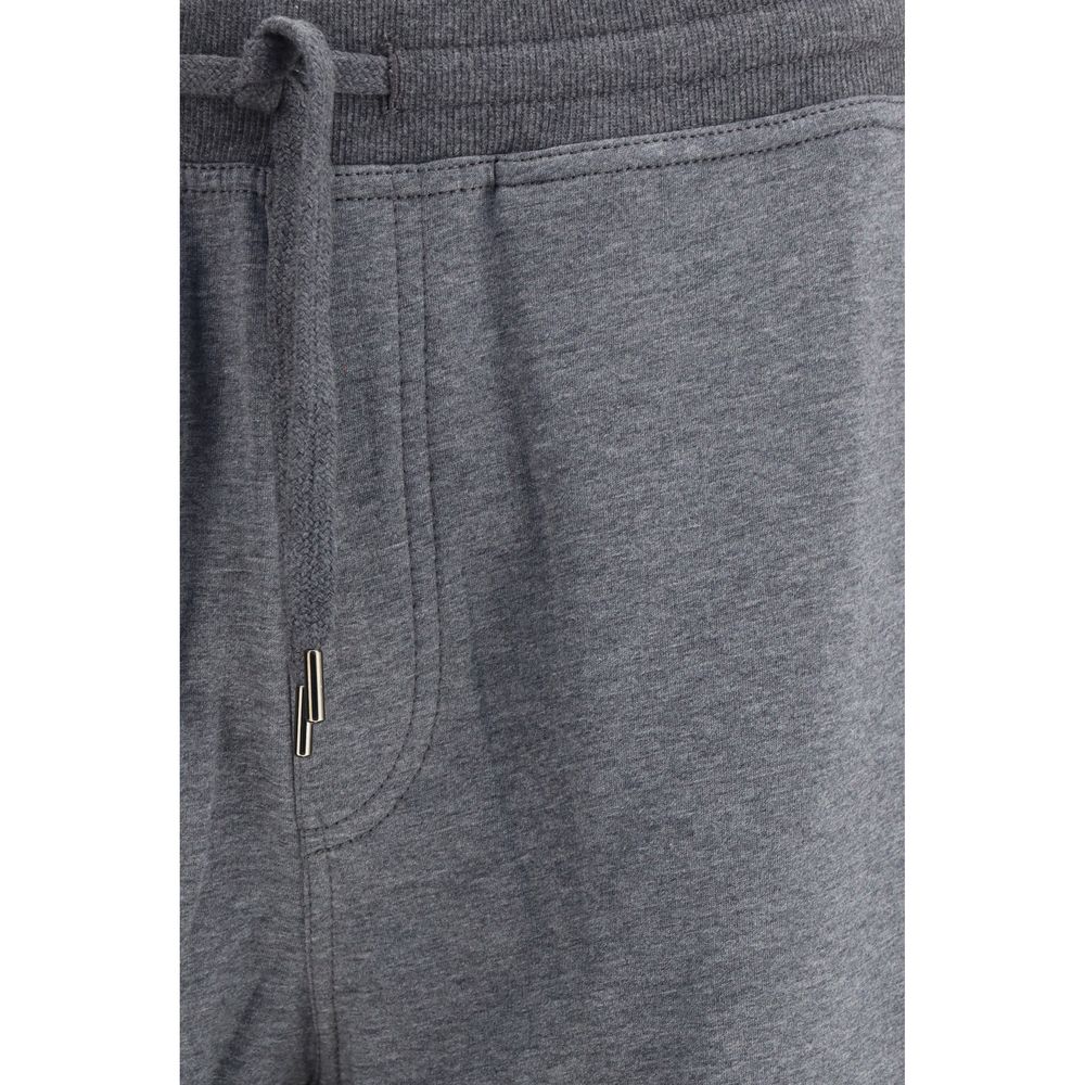 Brunello Cucinelli Gray Cotton Casual Pants Brunello Cucinelli