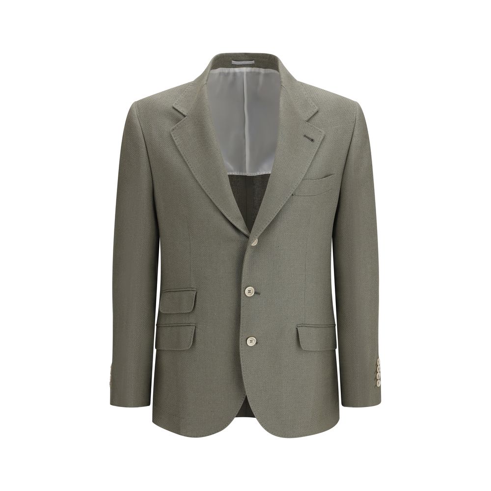 Brunello Cucinelli Bicolor Silk Coat Brunello Cucinelli