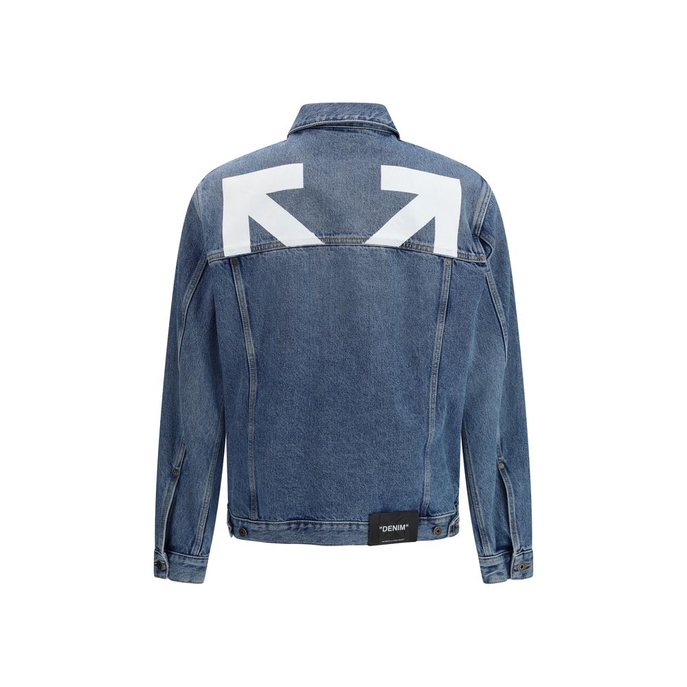 Off-White Blue Cotton Denim Jacket Off-White