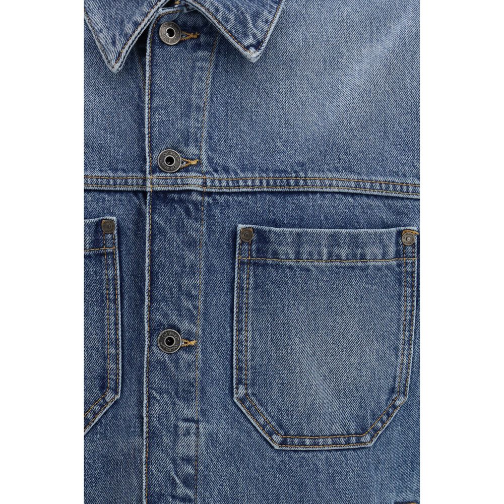 Off-White Blue Cotton Denim Jacket Off-White