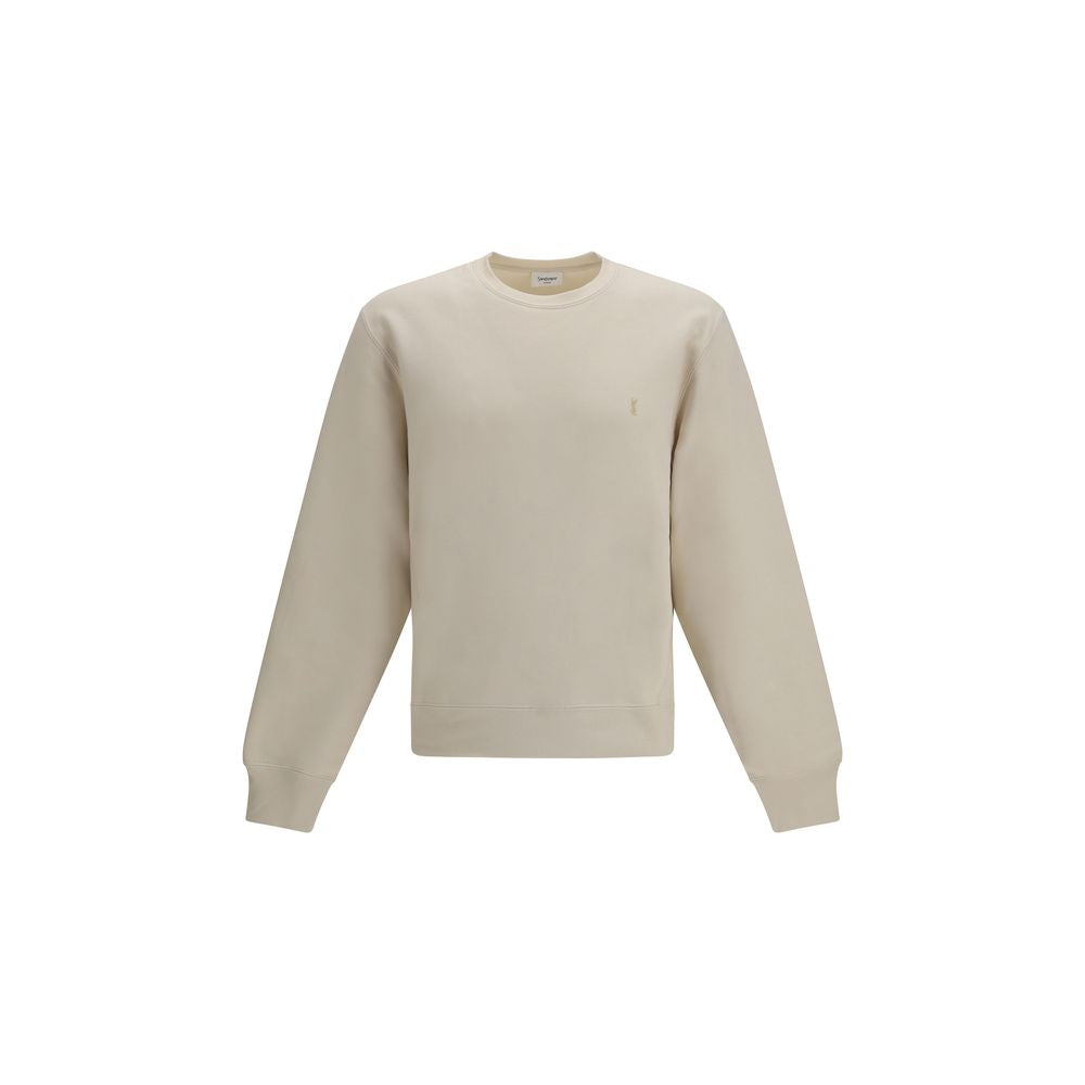 Saint Laurent Beige Cotton Sweatshirt Saint Laurent