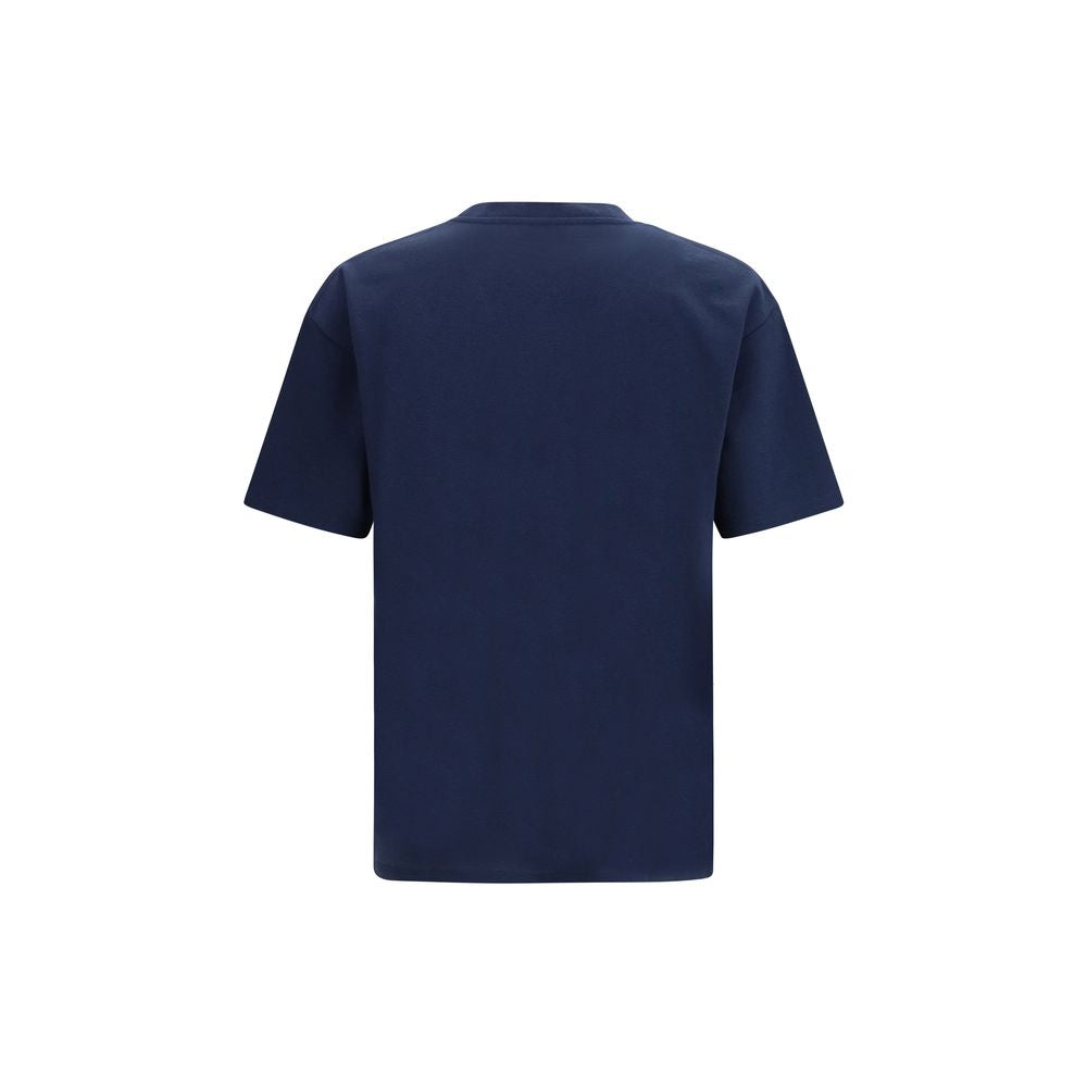 Saint Laurent Blue Cotton T-Shirt Saint Laurent