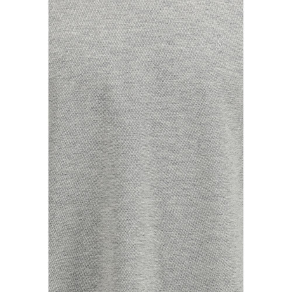 Saint Laurent Gray Cotton T-Shirt Saint Laurent
