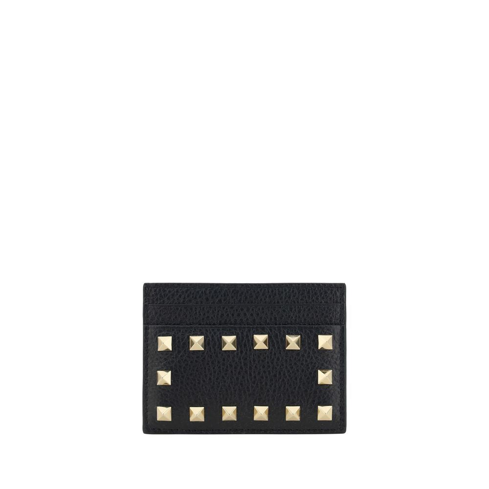 Valentino Garavani Black Calf Leather Bos Taurus Wallet Valentino Garavani
