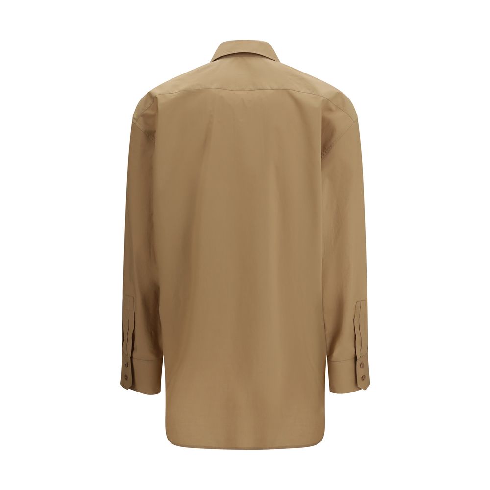 Saint Laurent Beige Cotton Dress Shirt Saint Laurent