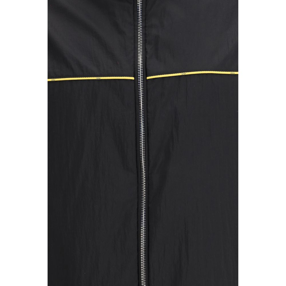 Fendi Black Polyamide Shell Jacket Fendi